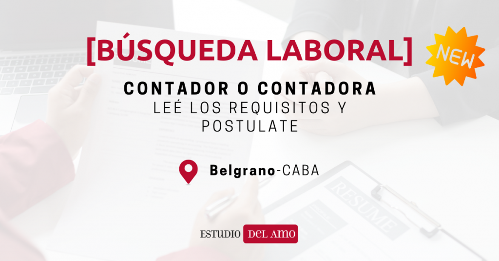 Busqueda laboral contador contadora CABA Estudio contable 2